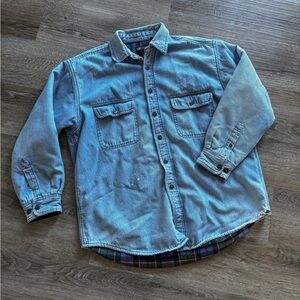 Vintage Flannel Lined Denim Jacket